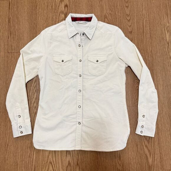 Woolrich Cream Button Down Shirt Classic Top - Picture 1 of 9